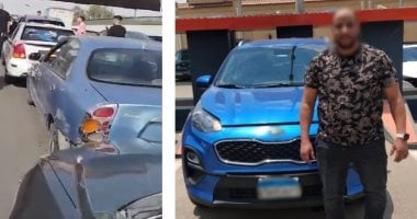 تصادم جماعى فوق الكوبرى.. كواليس فيديو فرملة الموت بمدينة نصر