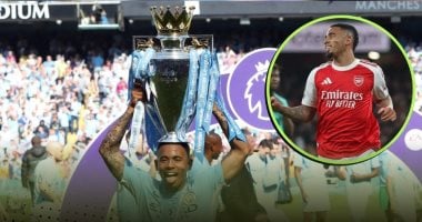 جابرييل جيسوس ينضم لقائمة المتوجين بالدوري الإنجليزي مع ناديين