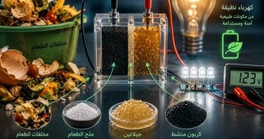  توليد كهرباء من الملح ومخلفات الطعام- مولدة بـ AI