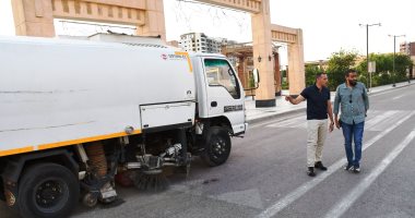 صيانة 3 مكانس آلية للنظافة بمناطق شرق مدينة أسوان