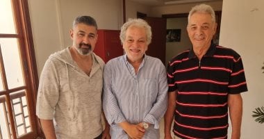 محمود حميدة وياسر جلال يزوران محيى إسماعيل وأشرف فايق يشكرهما