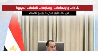  أبرز أنشطة رئيس مجلس الوزراء هذا الأسبوع
