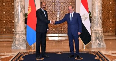 رئيس إريتريا يؤكد رغبة بلاده في تكثيف العمل مع مصر وتعزيز العلاقات الأخوية