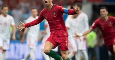 كريستيانو رونالدو فى مباراة البرتغال ضد إسبانيا