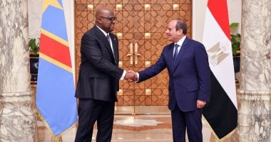 خلال مباحثاتهما بالقاهرة.. الرئيس السيسى ونظيره الكونغولى يشددان على ضرورة احترام القانون الدولي المنظم للأنهار العابرة للحدود.. ومواصلة العمل لتعزيز التبادل التجاري والاستثمارات بين مصر والكونغو الديموقراطية