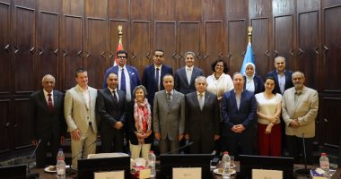 جامعة الإسكندرية تنظم ورشة عمل مع وفد جامعة فيرجينيا تك 