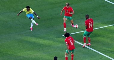 تعادل مثير بين البرازيل ضد المغرب 1 - 1 فى شوط أول ناري.. فيديو وصور 