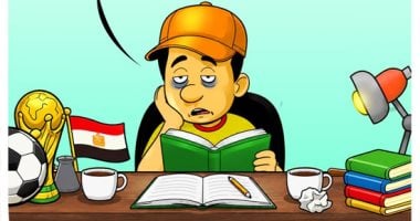امتحانات الثانوية العامة ومباريات كأس العالم 2026 فى كاريكاتير اليوم السابع