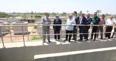 محافظ الشرقية يتفقد محطة معالجة الصرف الصحي بالزنكلون
