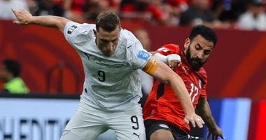 جانب من مباراة مصر ونيوزيلندا في كأس العالم