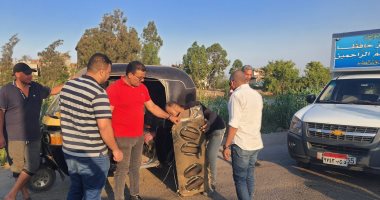 حملة للتصدي لأجهزة الصوت والمركبات بمدينة أجا فى الدقهلية