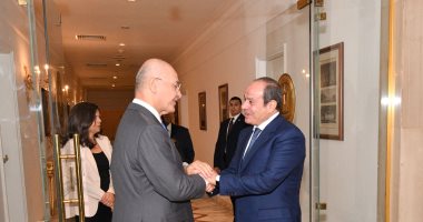 تفاصيل استقبال الرئيس السيسى للمفوض السامى للأمم المتحدة شؤون اللاجئين