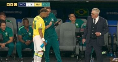 نيمار يشارك في مباراة اسكتلندا ضد البرازيل