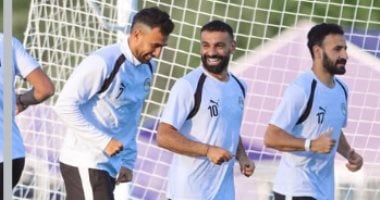 محمد صلاح فى تدريبات المنتخب