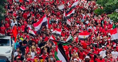 جماهير مصر تتوافد إلى ملعب مباراة إيران في كأس العالم 2026.. صور