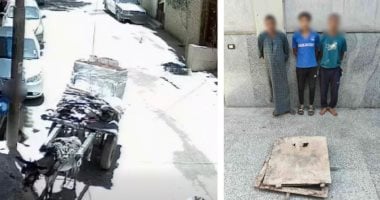 وزارة الداخلية تضبط المتهمين بسرقة غطاء صرف صحي بأسيوط