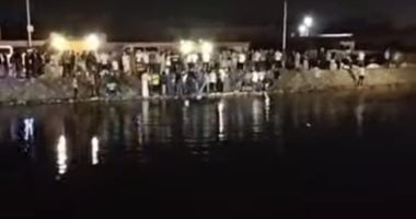 البحث عن مفقودين بحادث سقوط سيارة داخل ترعة المريوطية 