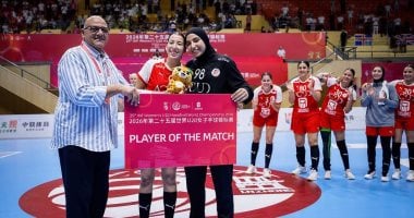 مساحات سبورت : جهاد وائل أفضل لاعبة فى مباراة مصر وأيسلندا فى كأس الرئيس ببطولة العالم لليد