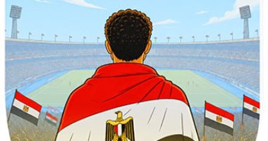 يلا يا فراعنة.. كاريكاتير اليوم السابع يدعم منتخب مصر قبل مباراة أستراليا