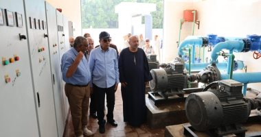 محافظ المنيا يفتتح التشغيل الفعلي لمحطة مياه جزيرة شارونة بمغاغة