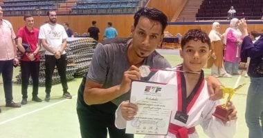 حكاية بطل.. مروان أيمن يخطف برونزية الجمهورية للتايكوندو تحت 10 سنوات
