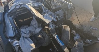 11 مصابا فى حادث تصادم 3 سيارات على طريق الإسكندرية الصحرواي