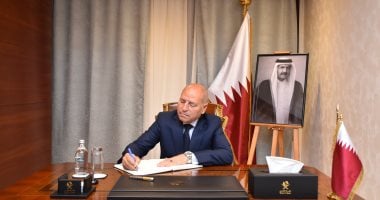 ​محافظ القاهرة يعزى سفير قطر في وفاة الأمير الوالد الشيخ حمد بن خليفة