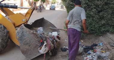 حملات مكثفة للنظافة ورفع الإشغالات وتحسين المظهر الحضارى بمركزى سنورس وإطسا