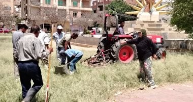 رفع كفاءة ميادين وحدائق الإسماعيلية للحفاظ على المظهر الحضارى