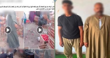 ضبط المتهمين بالقاء بضائع بائعي خضروات أرضا بسبب خلافات أولوية البيع
