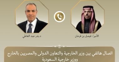 وزير الخارجية مع نظيره السعودي