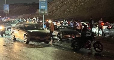 مصرع شخصين وإصابة اثنين آخرين في حادث تصادم سيارتين بالمعادى  