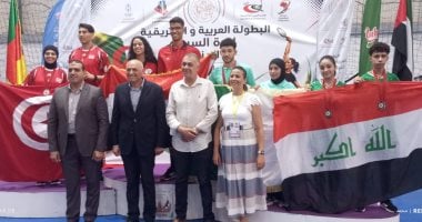 عمرو حسين يكرم أبطال العرب وأفريقيا في اختتام بطولة كرة السرعة بالجزائر