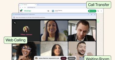 واتساب يتيح مكالمات الفيديو الجماعية عبر الويب رسميا