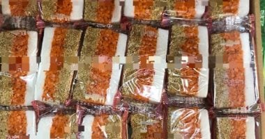 ضبط مصنع غير مرخص لتصنيع حلوى المولد وإحباط تداول 320 كيلو منتجات مجهولة