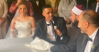 مصطفى عسل بطل الاسكواش يحتفل بزفافه قبل انطلاق الموسم الجديد