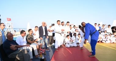 وزير الرياضة ورئيس المتحدة للرياضة ورئيس اتحاد الجودو يشهدون استضافة تيدي راينر ضمن مبادرة "يلا ساحل"