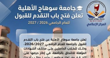 جامعة سوهاج الأهلية تفتح باب التقدم للقبول للعام الجامعي 2026/2027