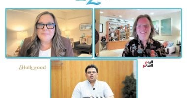 المخرج العالمى بيرون هوارد والمنتجة إيفيت مورينو فى حوار اليوم السابع