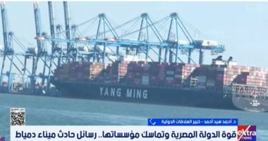 خبير: حادث دمياط كشف قوة الدولة المصرية في إدارة الأزمات