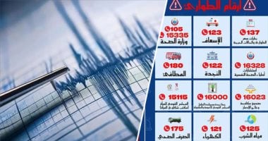 بعد هزة أرضية فجر اليوم.. الصحة ترفع درجة الاستعداد القصوى.. وتؤكد: لا إصابات حتى الآن.. تفعيل خطة الطوارئ مع انعقاد غرفة الأزمات والطوارئ بالعاصمة الجديدة.. وتنصح بعدم استخدام المصاعد أثناء الهزة