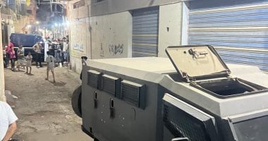 صورة للانتشار الأمني في المدينة