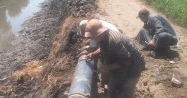 محافظ كفر الشيخ يوجه بإصلاح خط مياه الشرب الرئيسى المغذى لقرية التفتيش