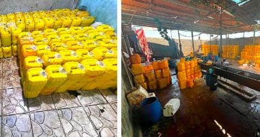 ضبط زيوت مجهولة المصدر بمصنع غير مرخص بالمنوفية