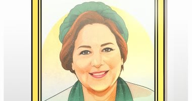 ابتسامة لا تغيب.. كاريكاتير «اليوم السابع» يحيي ذكرى رحيل دلال عبد العزيز