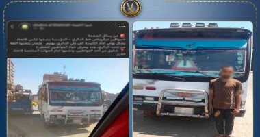 الداخلية تضبط سائق نقل لا يحمل رخص يسير عكس الاتجاه