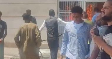 السيطرة على حريق محدود بمبنى هيئة الرعاية الصحية بالأقصر دون إصابات.. صور