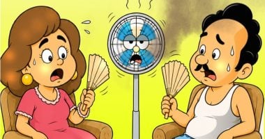 موجة حارة فى كاريكاتير اليوم السابع