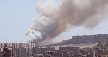 السيطرة على حريق فى خور جبلي بحى الصداقة الجديدة بأسوان