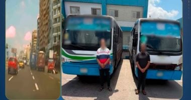 سائق أتوبيس متعاطي مخدرات يتسبب في حوادث تصادم.. فيديو